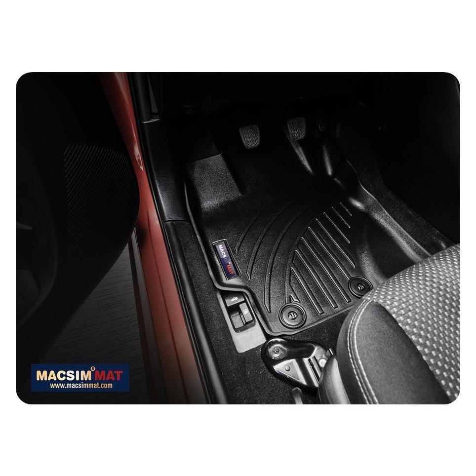 Thảm lót sàn xe ô tô Toyota Vios 2013 - nay Nhãn hiệu Macsim chất liệu nhựa TPV cao cấp màu đen - 2 hàng ghế