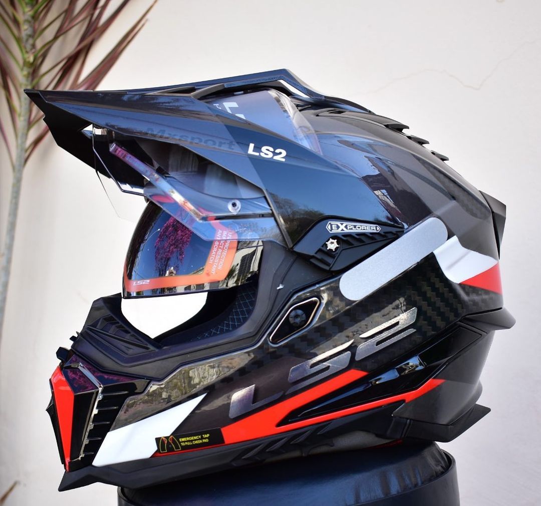 Mũ Bảo Hiểm Cào Cào LS2 MX701 Explorer Carbon