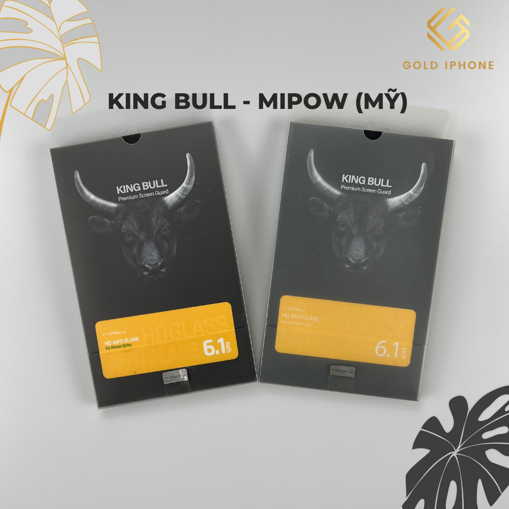 Kính cường lực King Bull Mipow (Mỹ) BJ321/BJ213/BJ211 Trong suốt Full màn hình - Hàng chính hãng