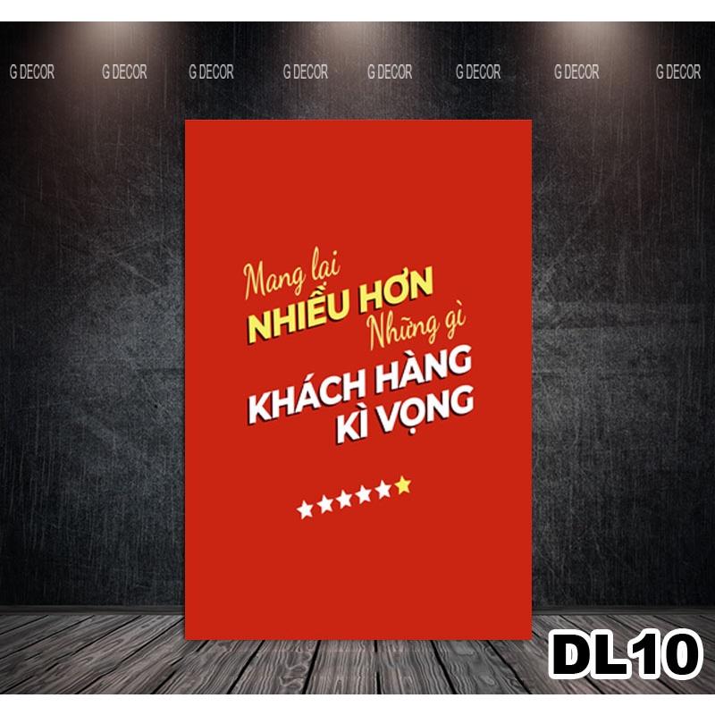 Tranh khung gỗ slogan tạo động lực cực mạnh DL02, tranh treo phòng học làm việc công ty văn phòng