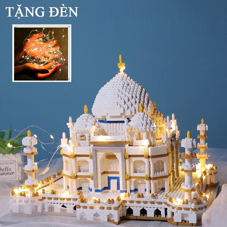 Đồ chơi decor mô hình kiến trúc thế giới lâu đài cung điện tajmahal