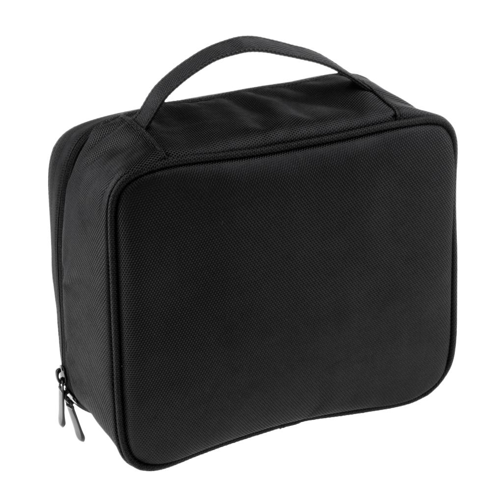 Portable Makeup Organizer Bag | Makeup Brush Holder Cosmetics Storage | Zipper Handbag Travel