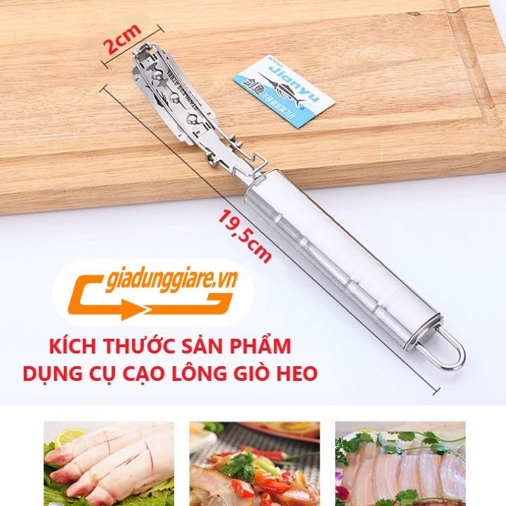 Dụng cụ cạo lông lợn INOX siêu bền dao làm sạch lông heo chân giò gia súc gia cầm tiện lợi - giadunggiare.vn