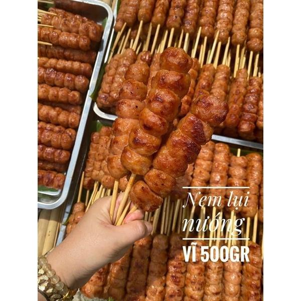 Nem Lụi Nướng Xiên que 1gói 500gr (30-32 viên) giao tphcm