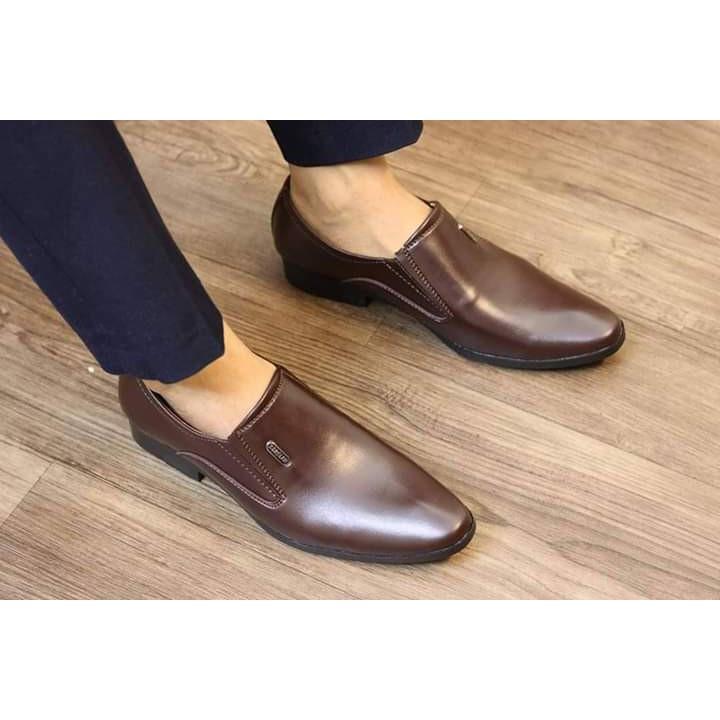 Giày Tây Nam Da Mềm Đế Khâu Chắc Chắn, có 2 màu nâu và đen
