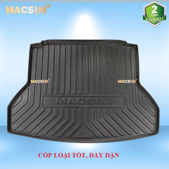 Thảm lót cốp xe ô tô Hyundai Elantra 2018 -đến nay nhãn hiệu Macsim chất liệu TPV cao cấp màu đen(D0488)