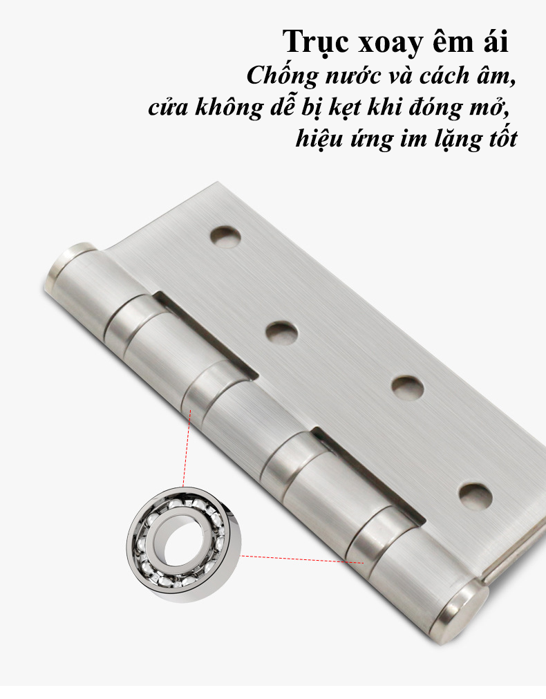 Bản Lề Lá Âm Dương KUNBE Chất Liệu Inox Dày Dặn Phù Hợp Với Mọi Loại Cửa Nhôm Gỗ