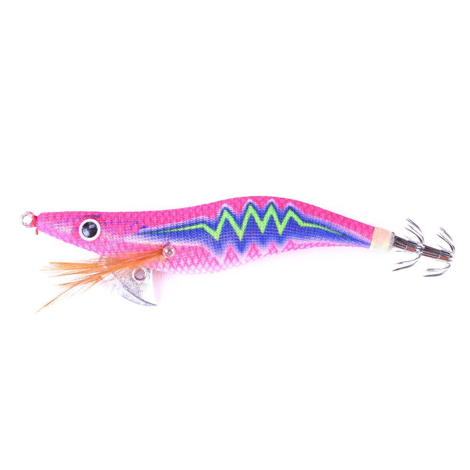 Luminous Squid Jig Hooks, Fishing Hook, Night Fishing Tackle 12cm Artificial Squid Jig Lures Fluorescent Durable Luminous Lure, Squid Lures