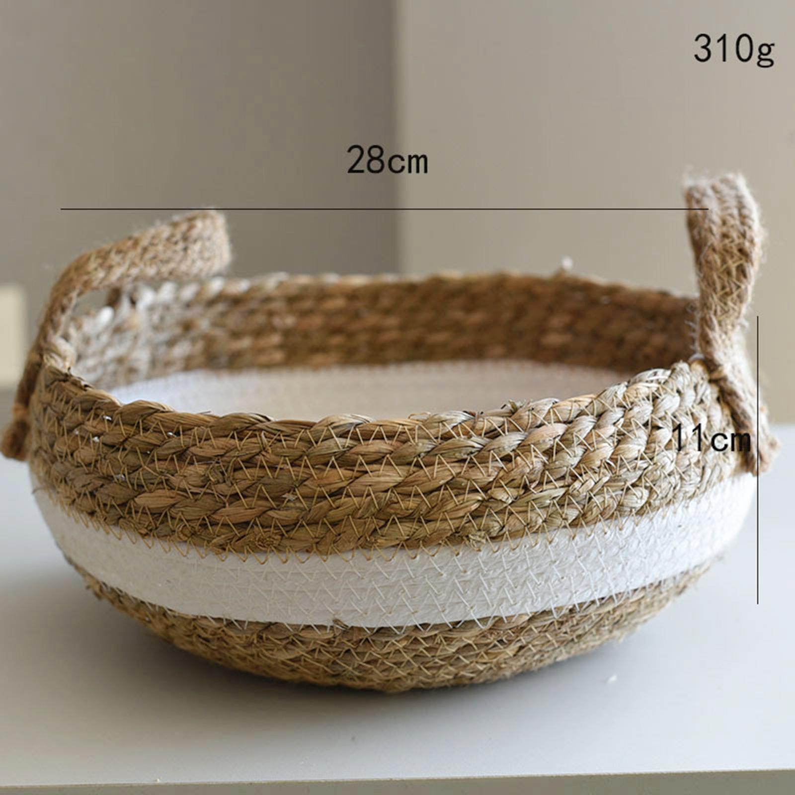 Cotton Rope Basket Rope Baskets Fabric Tray for Home Decor S