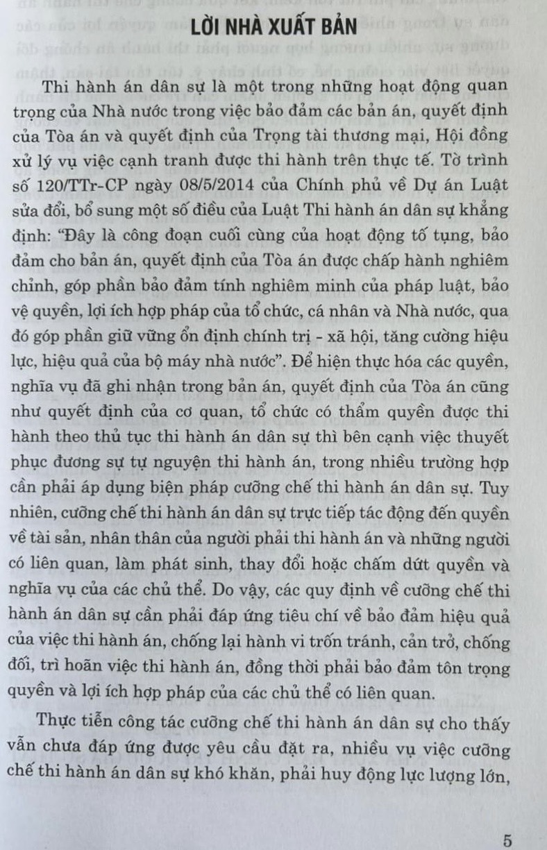 Pháp luật về cưỡng chế thi hành án dân sự