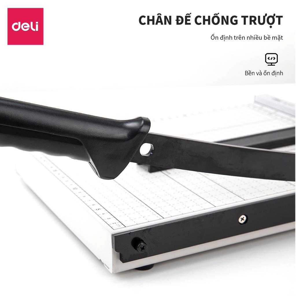 Bàn cắt giấy A4 Deli - Có thể chỉnh kích thước - Màu Trắng -Hàng nhập khẩu- E8014