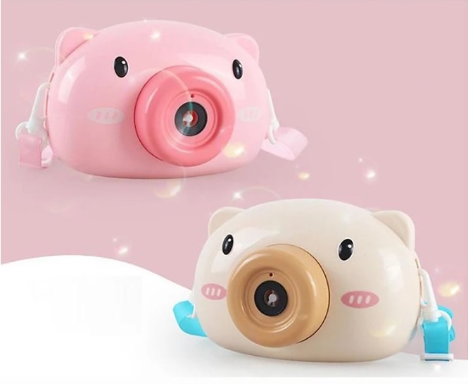 Máy Ảnh Thổi Bong Bóng Hình Heo Siêu Cute