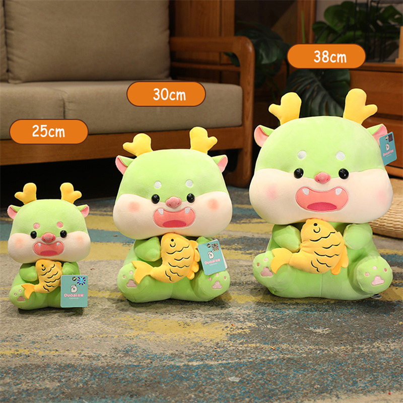 Thú nhồi bông rồng xanh cute - Size 20cm - Màu ngẫu nhiên - Quà tặng gấu bông con rồng mini êm mịn.