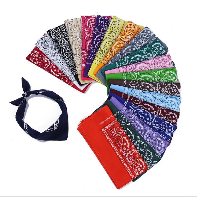 Khăn bandana turban vuông thời trang hàn quốc siêu nhiều màu tăng thêm điểm nhấn đầy tinh tế - Tím sim