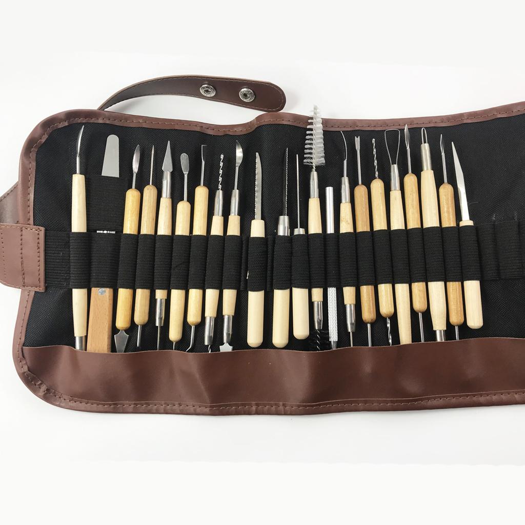 22x Clay Sculpting Wax Carving Pottery Tools Polymer Ceramic Modeling Tools