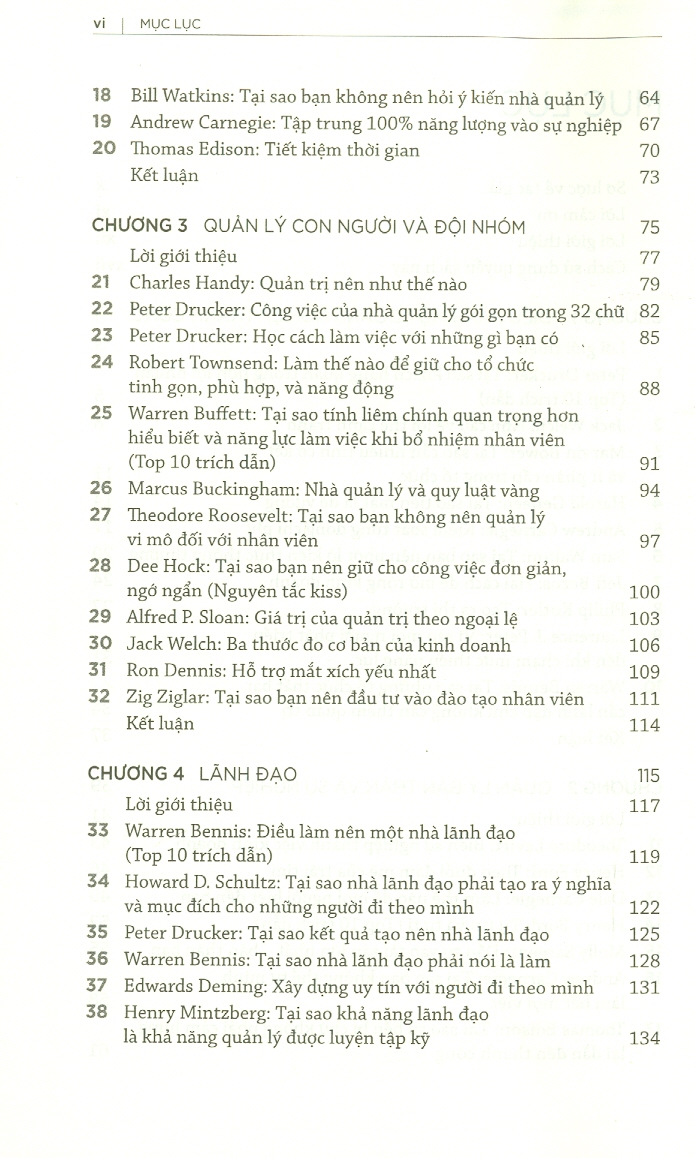 Trí Tuệ Quản Trị Từ Những Doanh Nhân Và Nhà Quản Trị Hàng Đầu Thế Giới