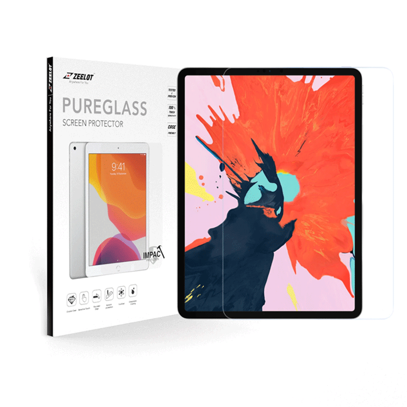 Dán cường lực dành cho iPad Pro 11&quot; 2021 M1/2020/2018/Air 4 10.9&quot; Zeelot PureGlass 2.5D - Hàng Chính Hãng