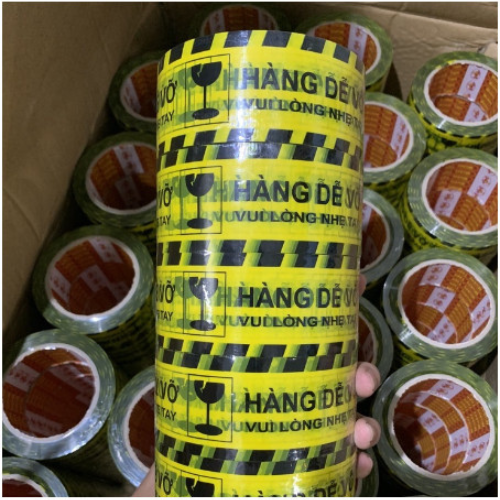 Cuộn Băng Dính Hàng Dễ Vỡ, Lõi Siêu Mỏng, Không Pha, Siêu Dính, Băng Keo Đóng Hàng, Hàng Dễ Vỡ Xin Nhẹ Tay