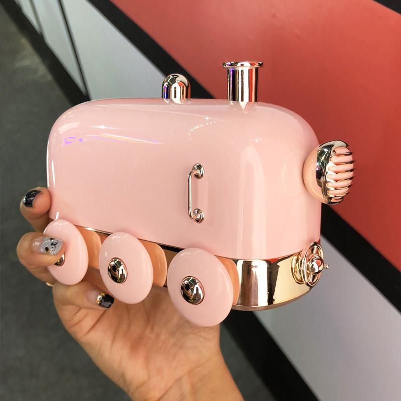300ml Siêu Âm Thanh Máy Phun Sương Tạo Độ Ẩm Retro Mini Tàu USB Hương Thơm Không Khí Máy Khuếch Tán Tinh Dầu Phun Sương Tạo Phun Sương Tạo Ẩm Hình Ếch Con Với Màu Đèn LED