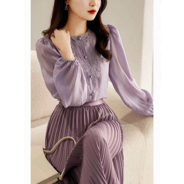 ÁO CỔ RĂNG CƯA THÊU CAO CẤP