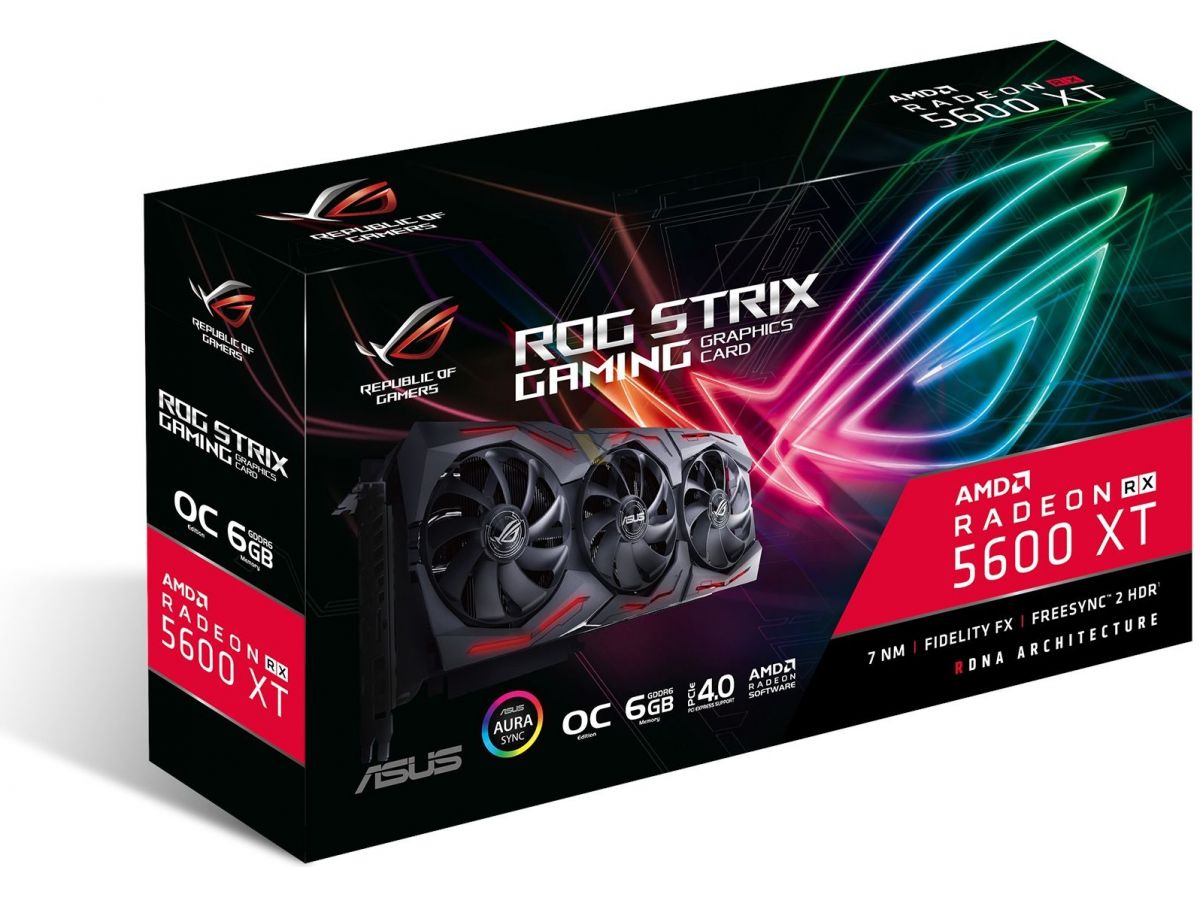 Card Màn Hình VGA ASUS ROGSTRIX-RX5600XT-O6G-GAMING GDDR6 6GB - Hàng Chính Hãng