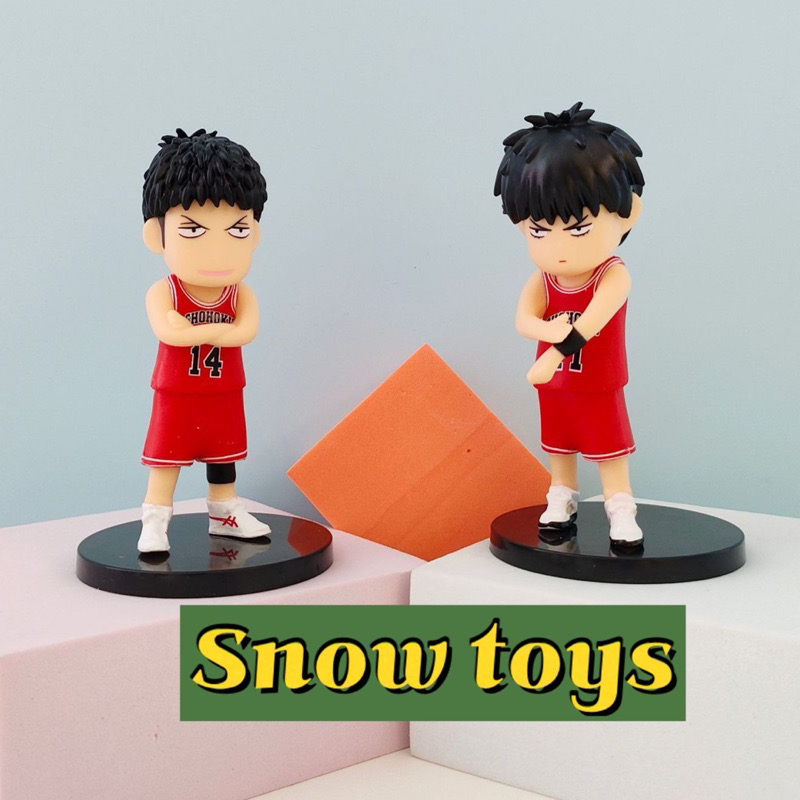 Mô hình Slam Dunk Set bóng rổ Hanamichi Rukawa Ryota Mitsui Akagi Takenori Sawakita Maki Mitsuyoshi Anzai Shohoku