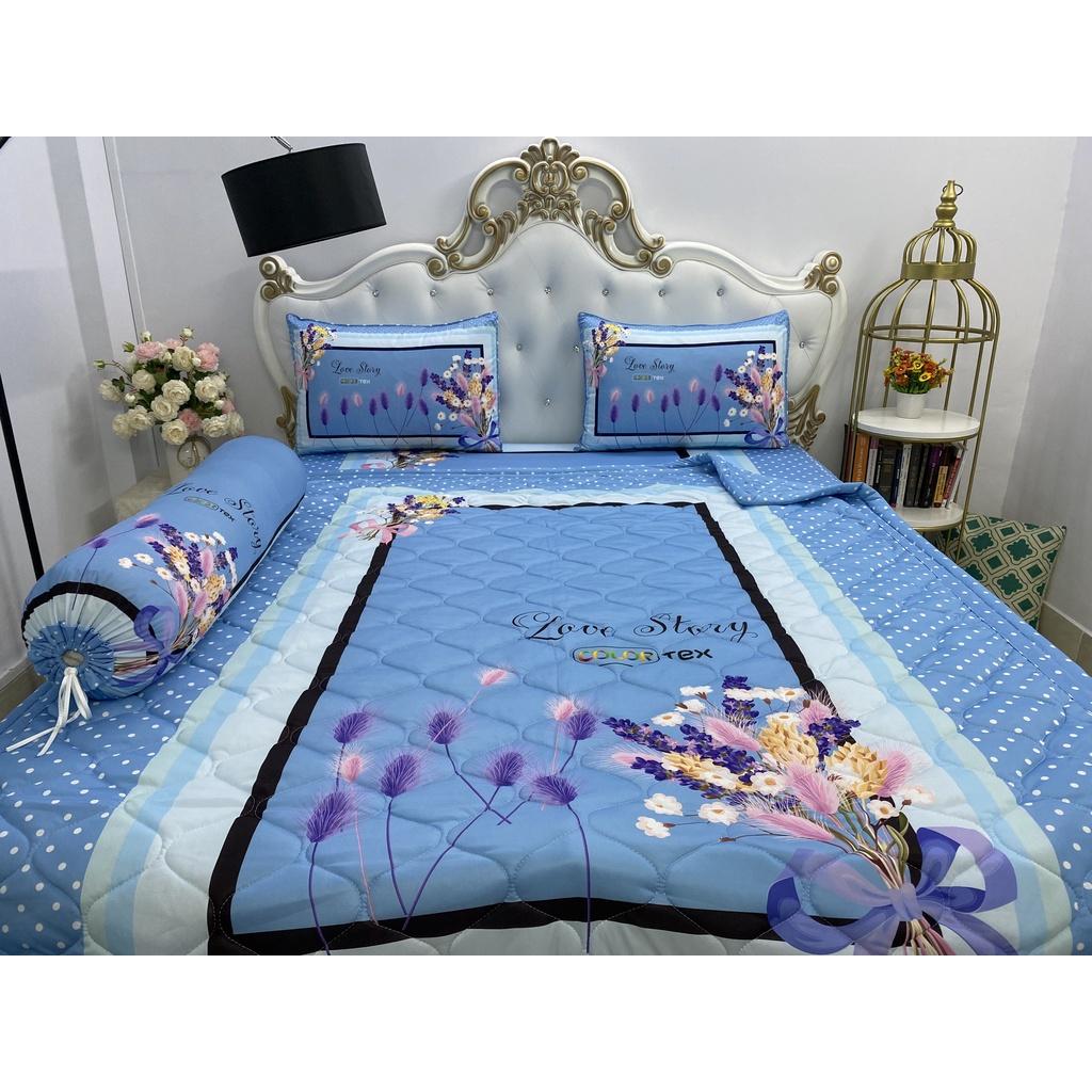 Bộ Drap mền gối thun Ý 5D Cao Cấp , mát lạnh, thấm hút tốt// có mền lẻ