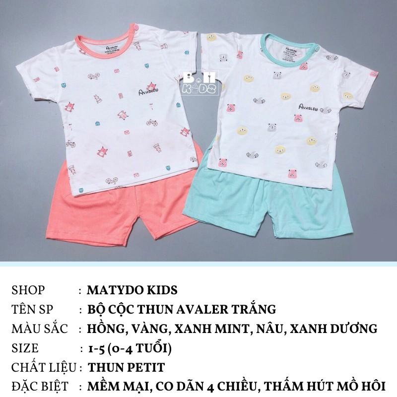 Bộ quần áo trẻ em thun cotton cho bé giá rẻ AV01