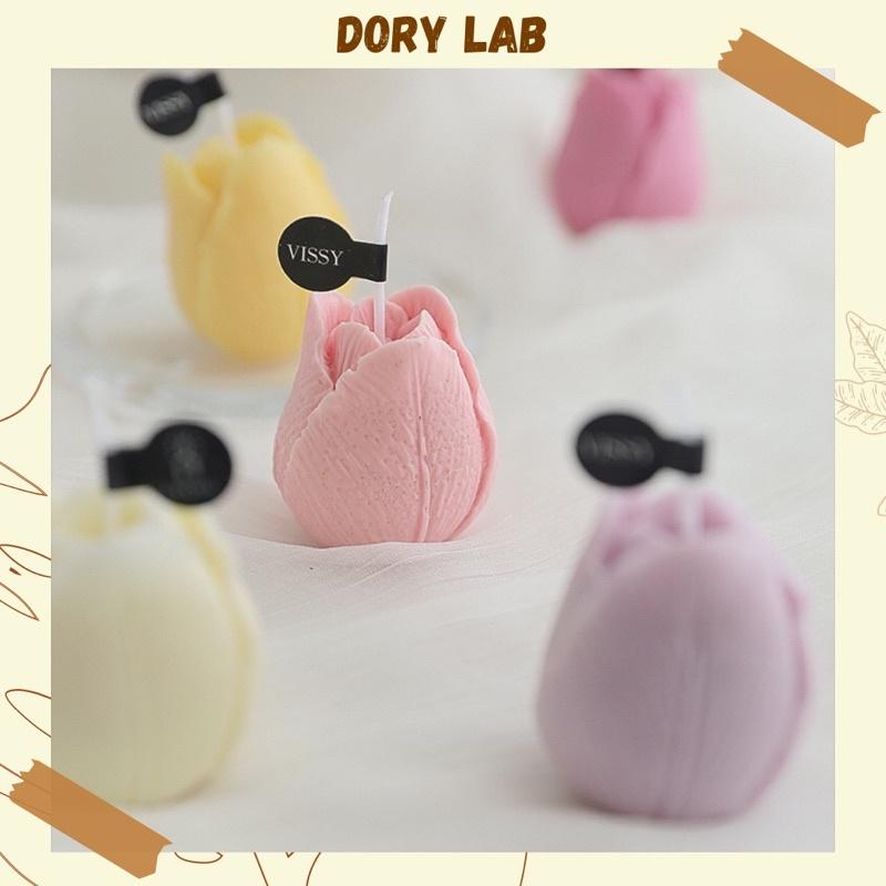 Nến Thơm Hoa Tulip Hàn Quốc Không Khói, Phụ Kiện Decor - Dory Lab