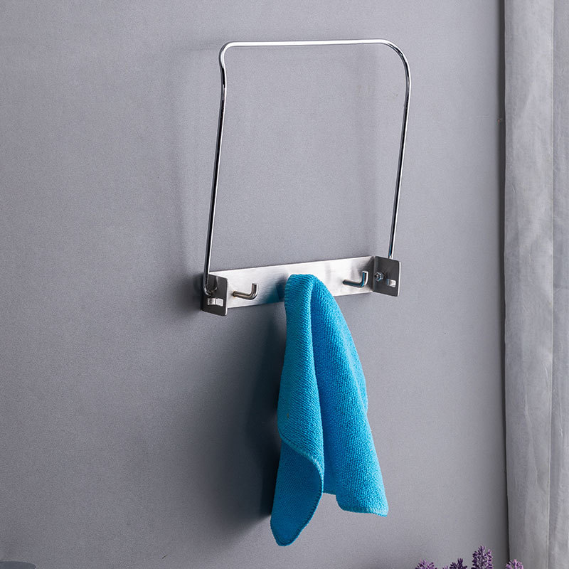 Giá treo thau chậu gắn tường inox 304 có keo dán Hobby home decor GTT