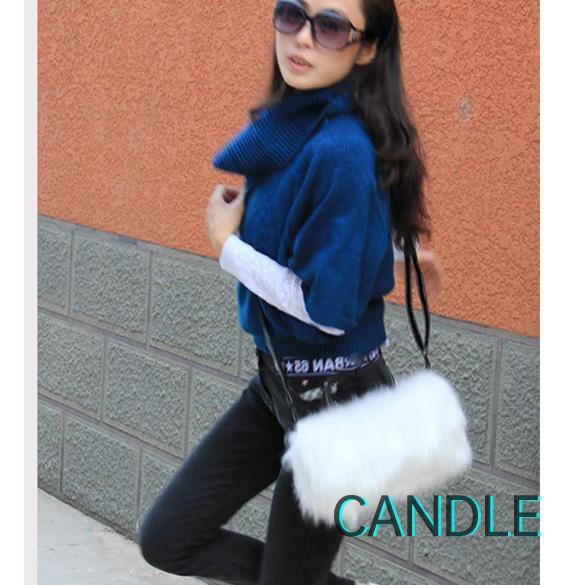 Túi Xách Lông Thỏ Giả Đáng Yêu Cho Nữ