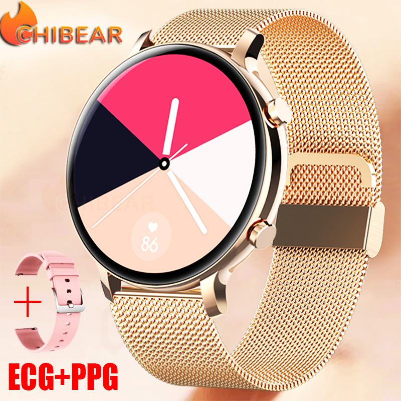 ChiBear 2023 Mới Cuộc Gọi Bluetooth Đồng Hồ Thông Minh Nữ Điện Tâm Đồ PPG Đồng Hồ Thông Minh Smartwatch Thời Trang Waterproo Đồng Hồ Nữ Vòng Tay Bé Gái Chống Nước