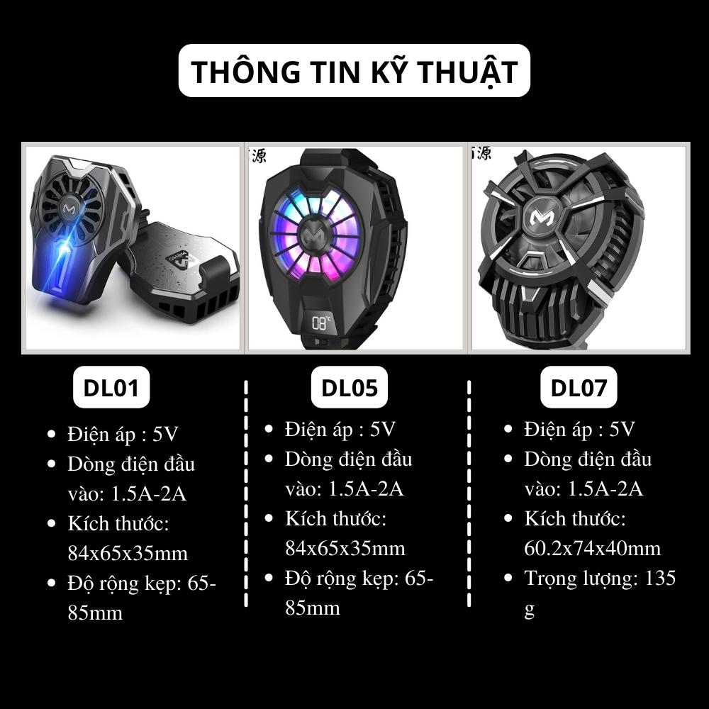 Quạt Tản Nhiệt Điện Thoại Gaming+ Tặng Găng Tay Chơi Game