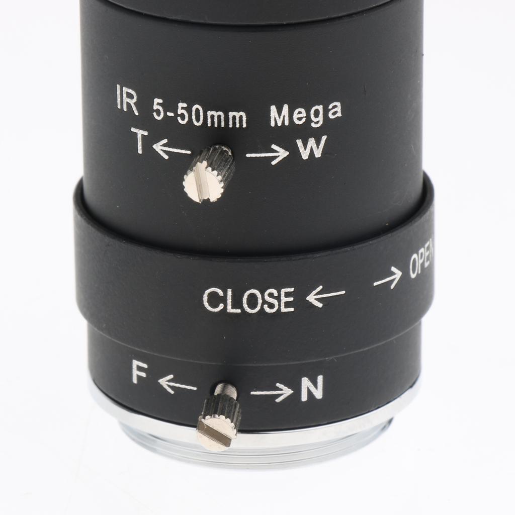 1/3 "5 50mm F1.6 CS Mount Manual IRIS Focus Varifocal  Camera Lens