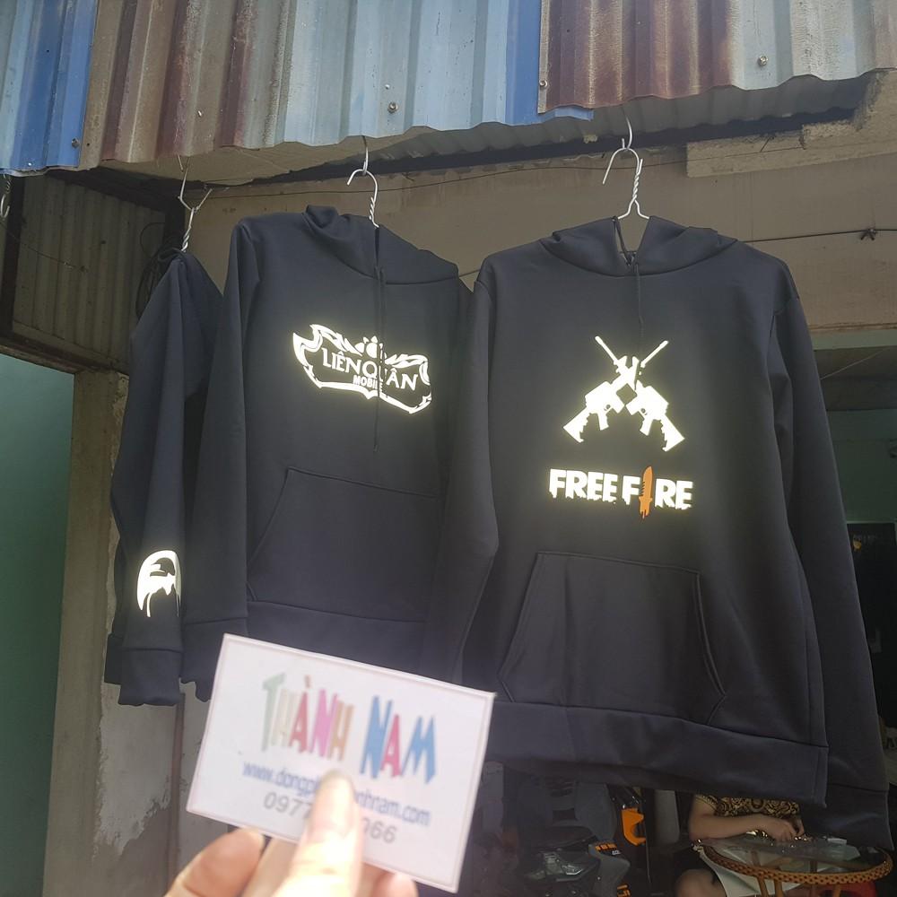 áo hoodie freefire phản quang, áo hoodie game free fire phản quang