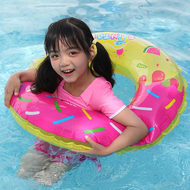 Phao Bơi Cao Su PVC Hình Bánh Donut Mới Cho Người Lớn Và Trẻ Em
