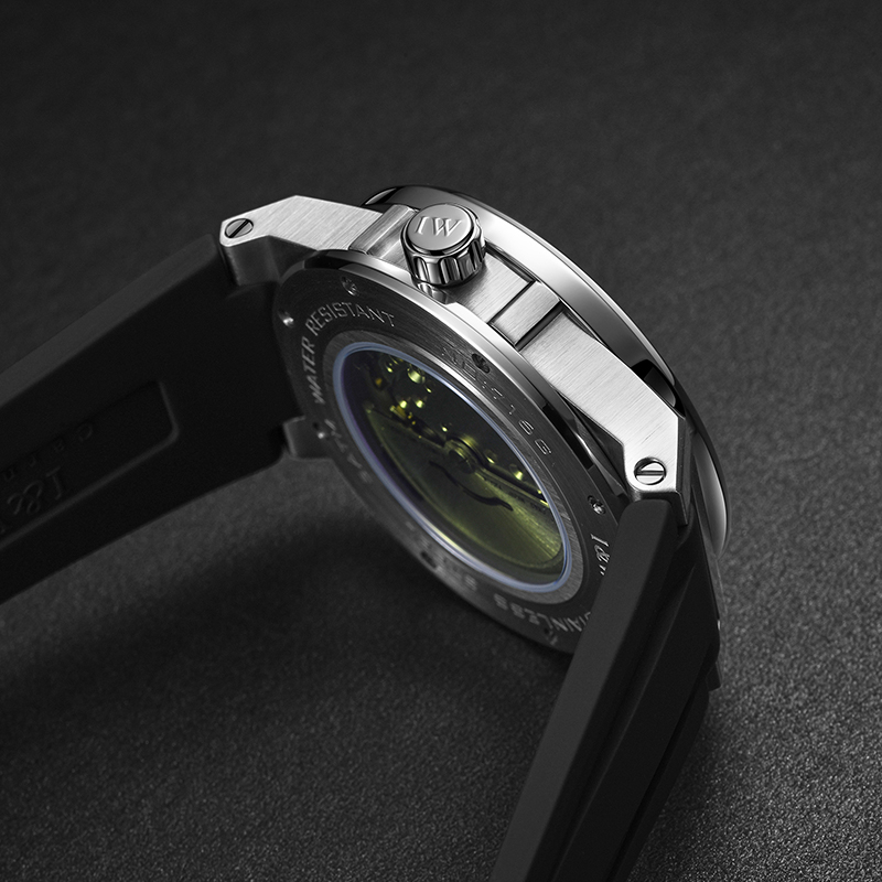 Đồng hồ nam chính hãng I&amp;W Carnival 716G-T4 hàng mới fullbox ,Kính sapphire chống xước,Chống nước 50m,Bảo hành dài hạn,Máy cơ ( Automatic),dây cao su chống nước tuyệt đối