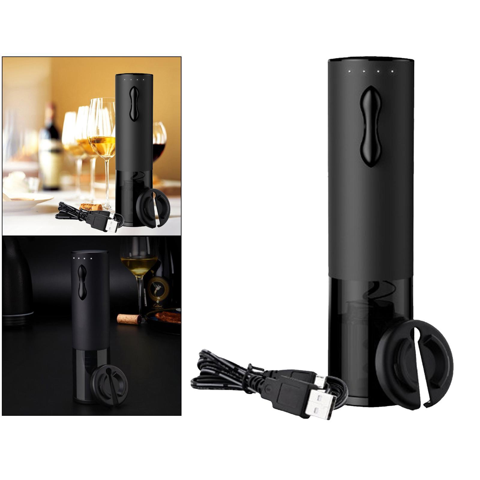 Gift Set, Stainless Steel Electric Bottle Opener/ Pourer/Vacuum