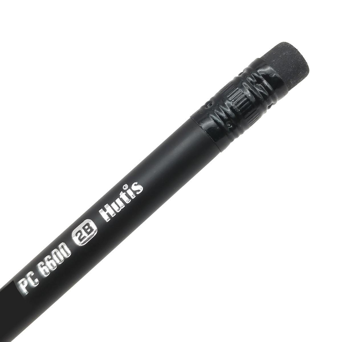 Bút Chì Gỗ 2B - Hutis PC-6600 - Màu Đen