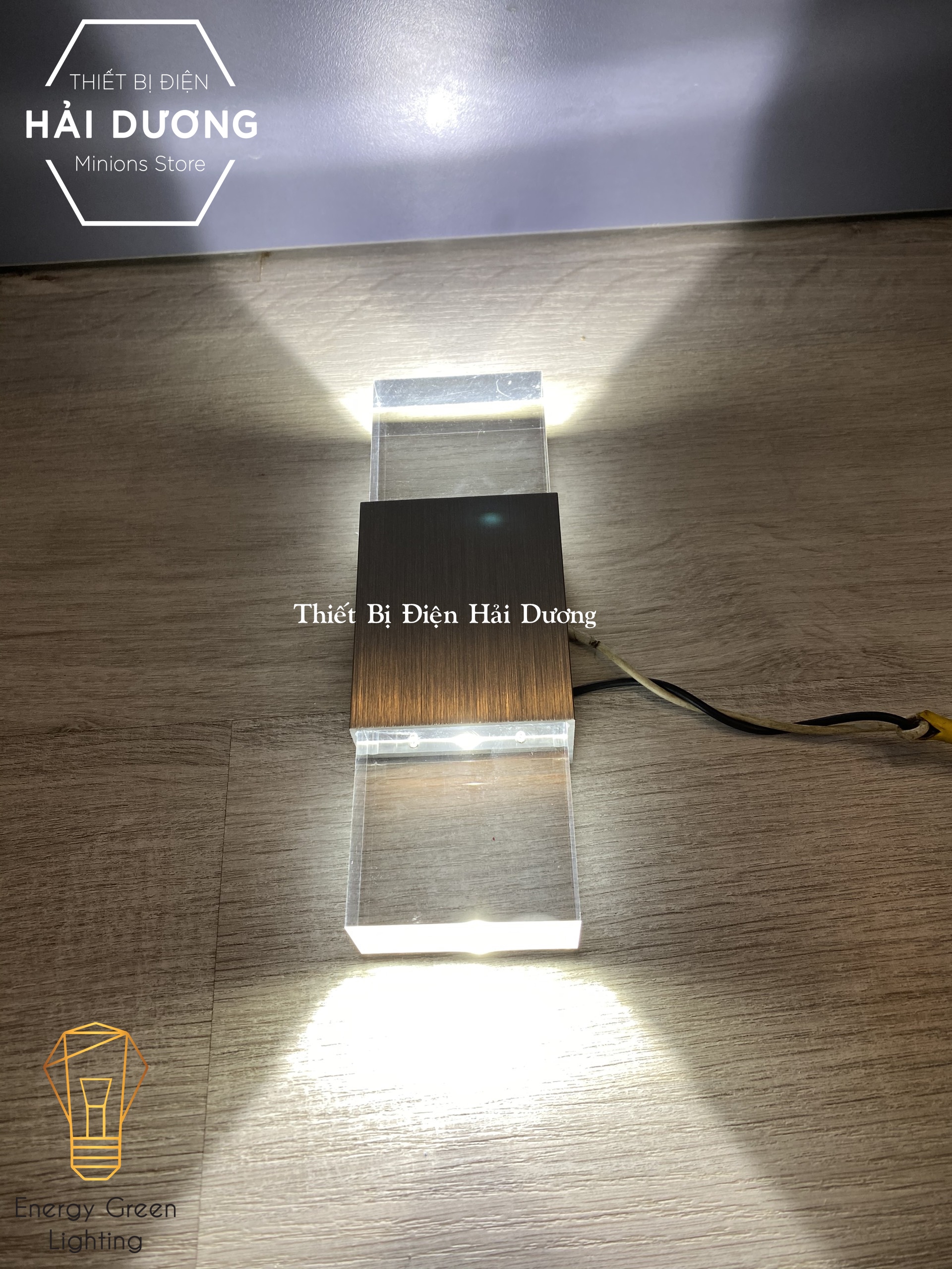 Đèn Tường Phong Cách Bắc Âu Led 2 Đầu Chiếu Sáng DT-180 - Led Siêu Sáng - Ánh Sáng Trắng / Vàng