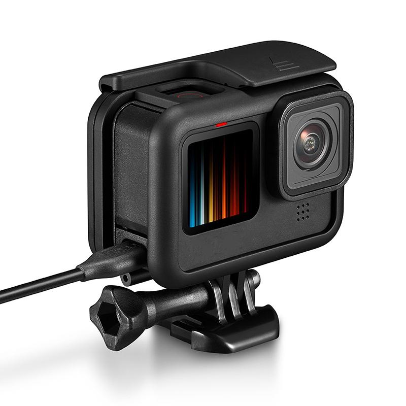 Lật nắp bên pin cho GoPro Hero 11 10 9 Màu đen có thể tháo pin có nắp sạc cổng cho Go Pro 10 9 Phụ kiện