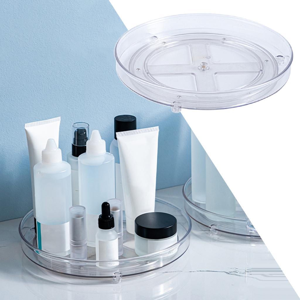 Rotatable Food Storage Container Countertops Spices Condiments Rack 1 Tier