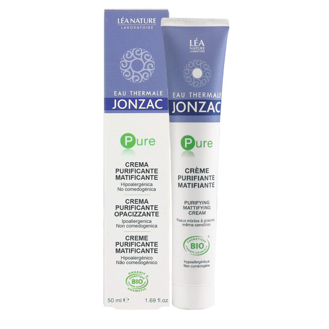 Kem Dưỡng Điều Tiết Và Giảm Dầu Nhờn Eau Thermale Jonzac Pure Purifying Mattifying Cream 50ml