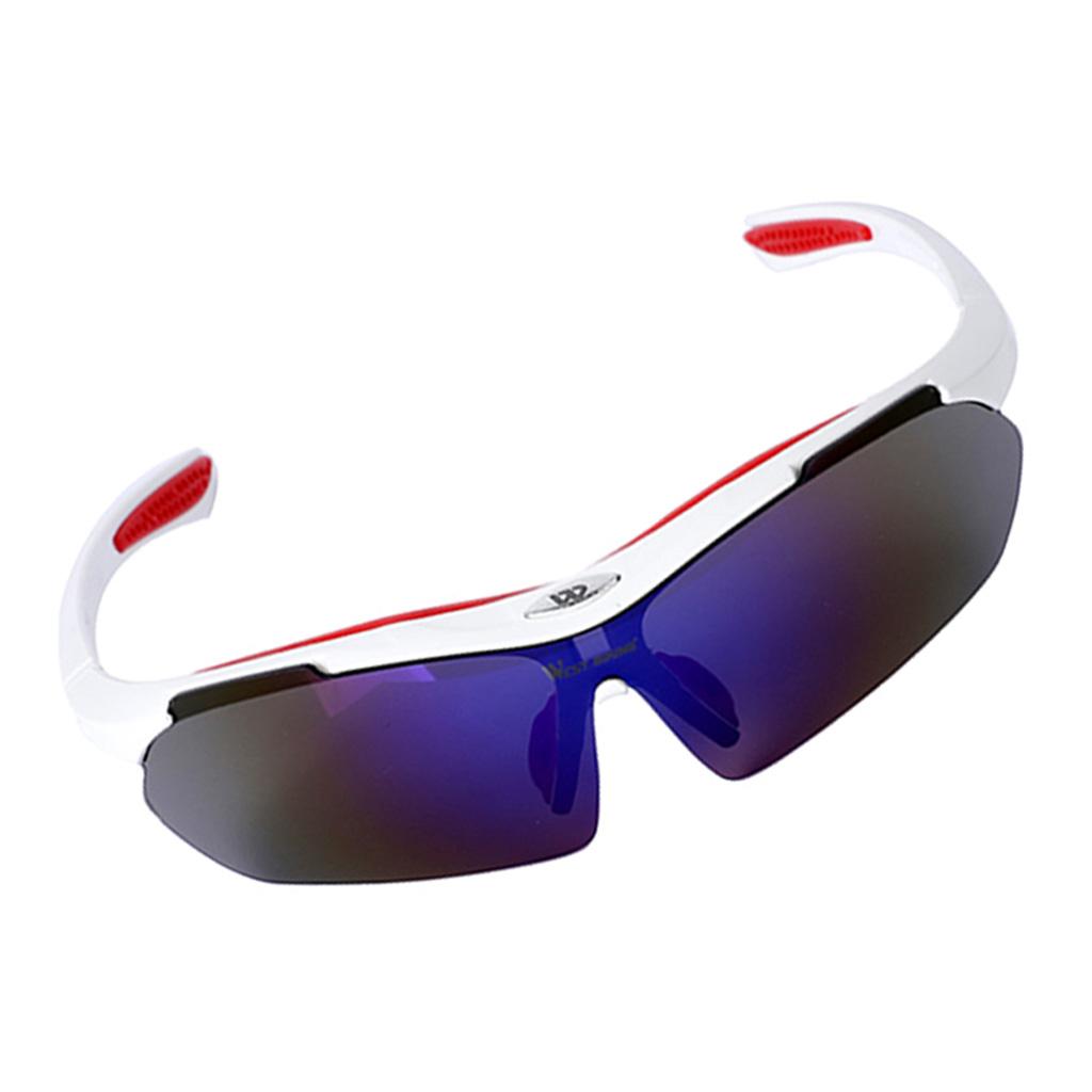 Polarized Cycling Glasses Sports Fishing UV400 Sunglasses Goggles White