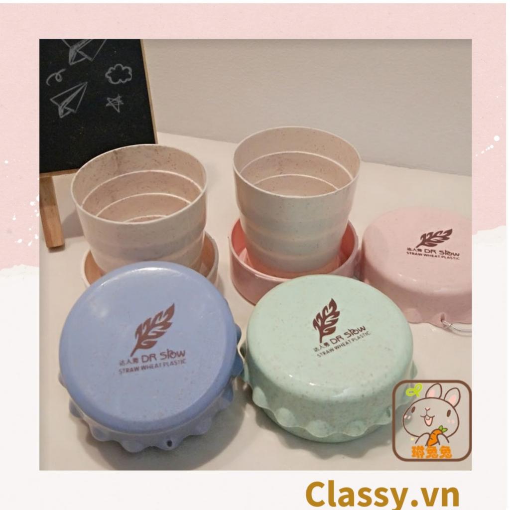 Ly nước ngũ cốc gấp gọn Classy nhiều màu, tiện lợi mang theo khi du lịch, đi chơi, đi học PK1280