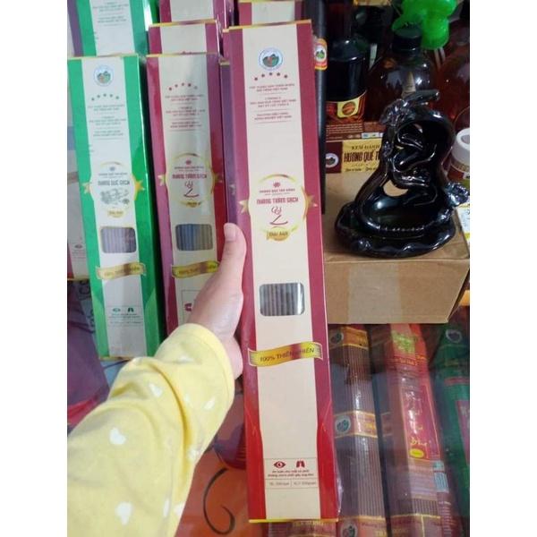 NHANG TRẦM HUONG/THIÊN NHIÊN/HỘP 200 CÂY/ DÀI 30CM/THƠM DỊU NHẸ/ÍT KHÓI/KHÔNG CAY MẮT/ LÀM ĐEN TRẦN /