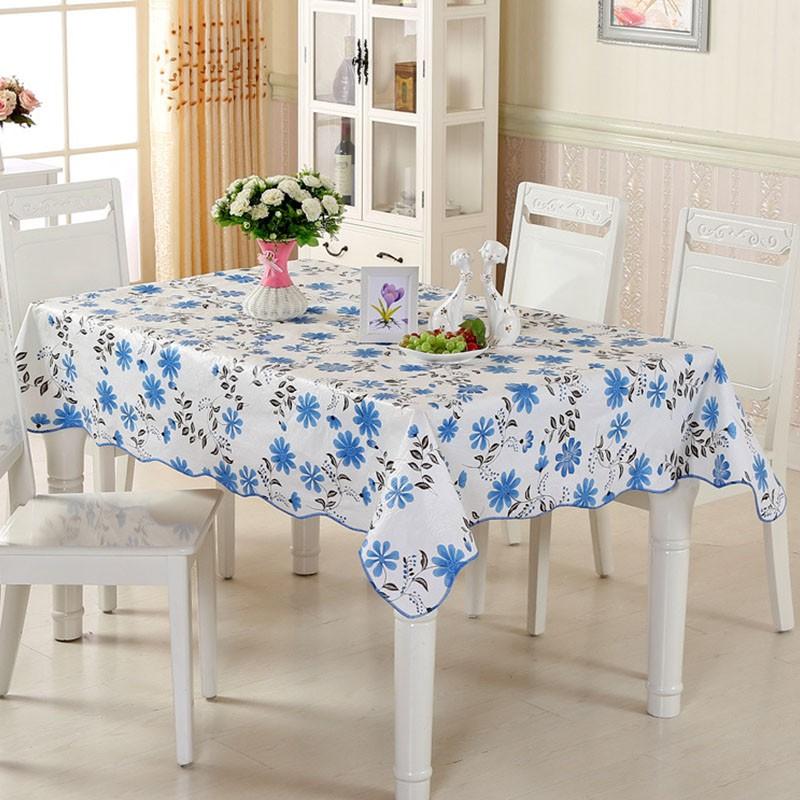 Khăn Trải Bàn Họa Tiết Hoa Cúc Chống Thấm Nước Tiện Dụng