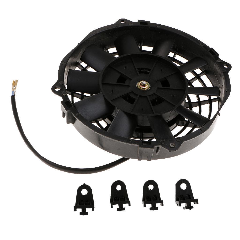 2X 8'' 80W 12V Car Motorcycle Electric Cooling Fan Large Air Volume