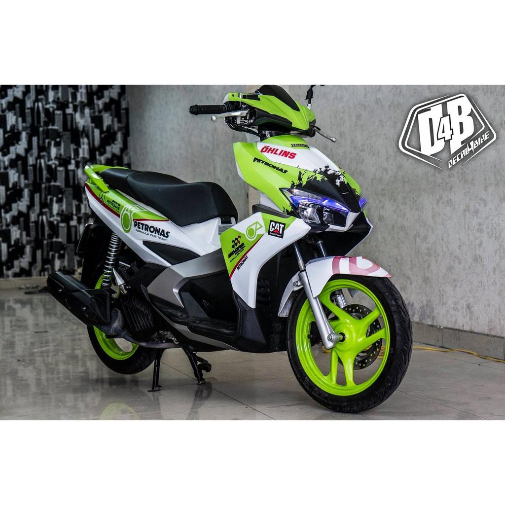 Tem trùm xe dành cho AIR BLADE 2016 GREEN PETRONAS