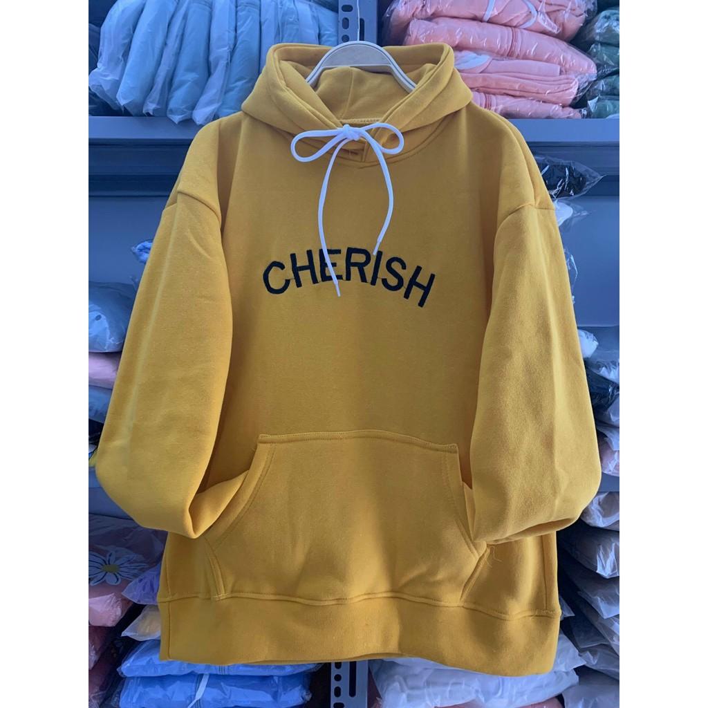 Áo Hoodie Chống Nắng unisex ulzzang Có 5 Màu, Dành cho nam và nữ In Hình CHERICH nỉ ngoại form rộng